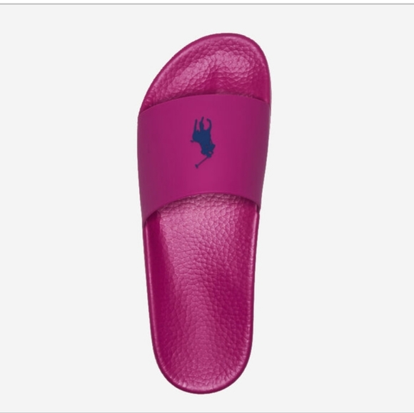 NWOT Men\'s Ralph Lauren Polo Signature Pony Slides main image 4
